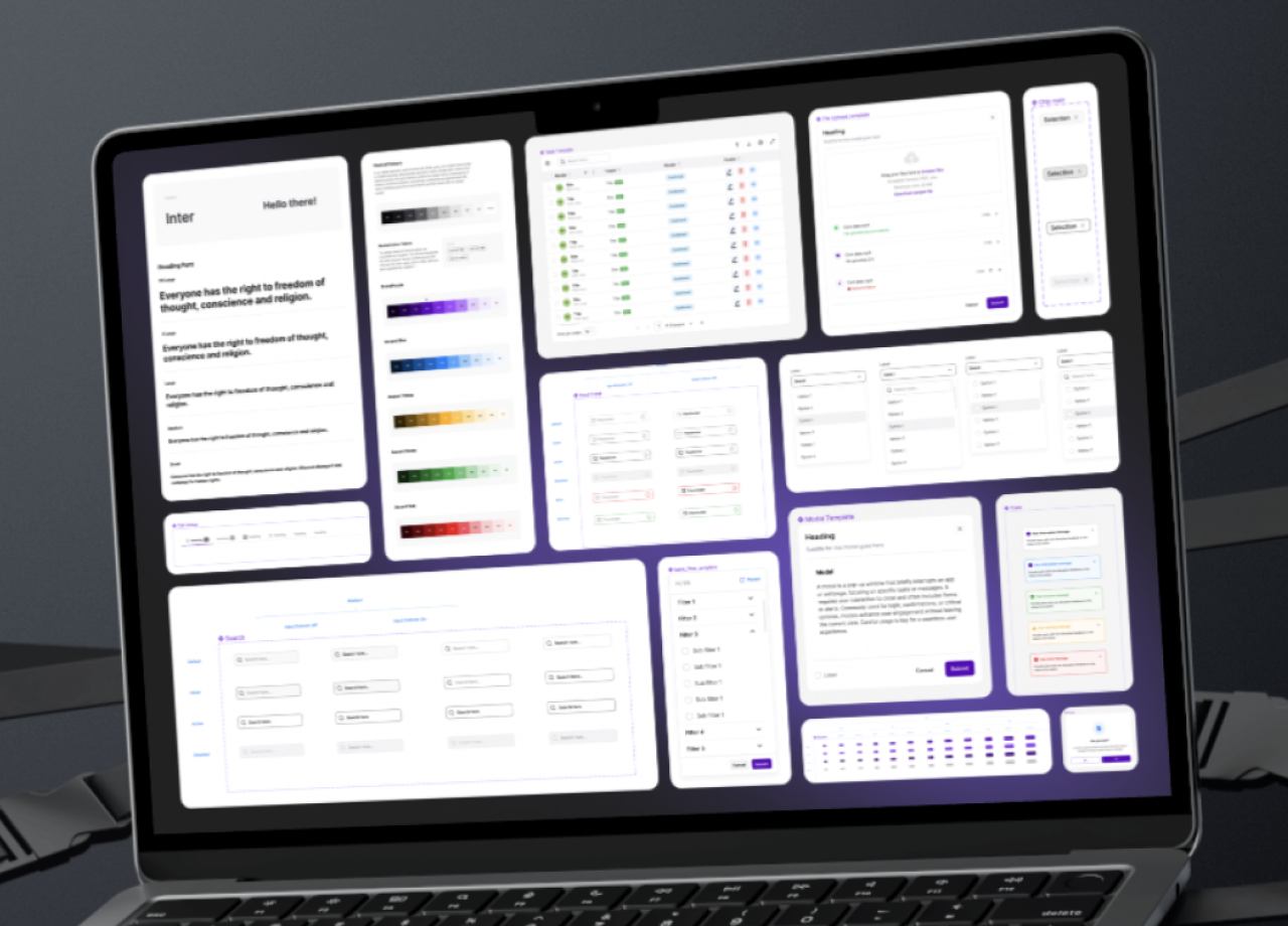Censa design system — SaaS component library and token architecture